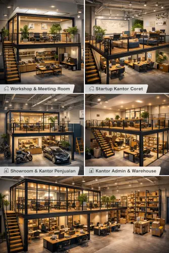 Mezzanine Ruang Kantor di Beji